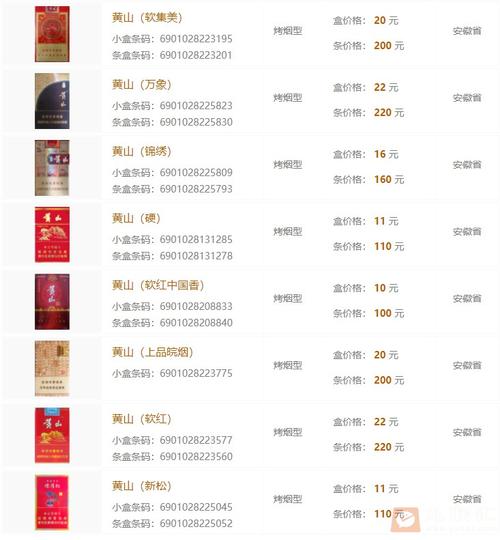 越代黄山香烟价格揭秘，品味经典，领略高端烟韵