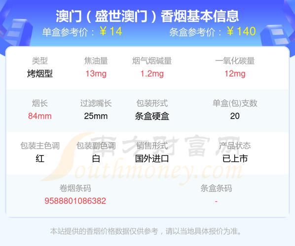 6元MACAU(澳门)香烟进货渠道【澳门零售哪里买烟】